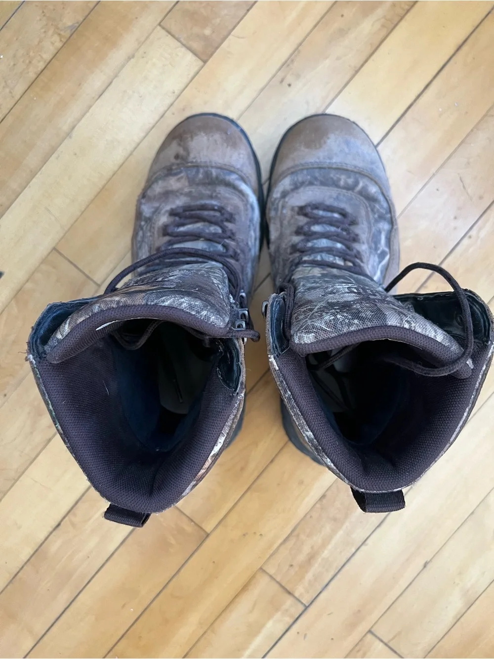 Danner Realtree Camo Lace-Up Hunting Boots in Brown